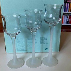 Party Lite Iced Crystal Trio (Glass)BNIB